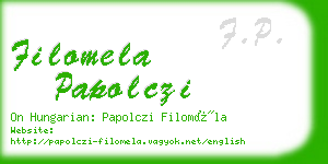 filomela papolczi business card